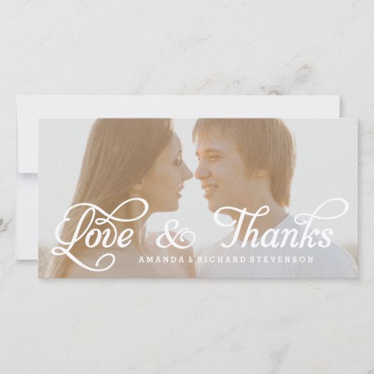 LIEBE UND DANK SCRIPT | WEDEN DANKE IHNEN FOTO (Vorderseite)