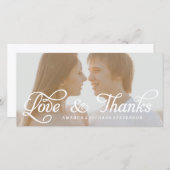 LIEBE UND DANK SCRIPT | WEDEN DANKE IHNEN FOTO (Vorne/Hinten)