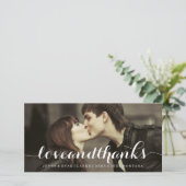 LIEBE UND DANK SCRIPT | WEDEN DANKE IHNEN FOTO (Stehend Vorderseite)