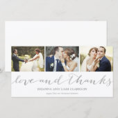 Liebe und Dank Silver Script | Hochzeit Danke (Vorne/Hinten)