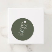 Liebe und Dank Skript Eukalyptus Hochzeit Geschenkanhänger (Beispiel)
