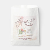 Liebe und Dank Storybook Romance Brautparty Geschenktütchen (Vorderseite)
