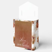 Liebe und Dank Terracotta Floral Boho Favoriten Geschenkschachtel (Geöffnet)