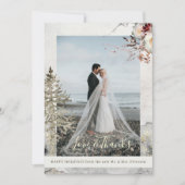 Liebe und Dank Weihnachten Weihnachten Neuvermählt (Vorderseite)