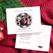 Liebe und Dank Winter Rustic Wedding Vielen Dank Postkarte