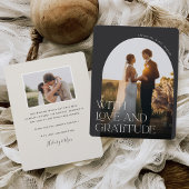 Liebe und Dankbarkeit | Arch Foto Wedding Dankeskarte