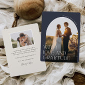 Liebe und Dankbarkeit | Arch Foto Wedding Dankeskarte