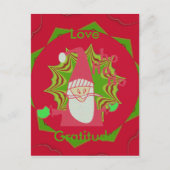 Liebe und Dankbarkeit Santa's Hospho! Postkarte (Vorderseite)
