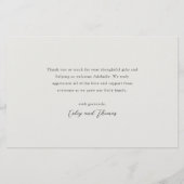 Liebe und Danke 3 Foto New Baby Danke Karte (Hinten)