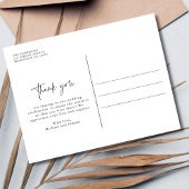 Liebe und Danke Beach Wedding Vielen Dank Postcard Postkarte