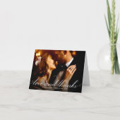Liebe und danke Elegant Wedding danke Ihnen Foto (Vorderseite)