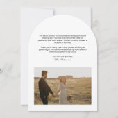 Liebe und danke Foto Hochzeit Danke Karte (Rückseite)