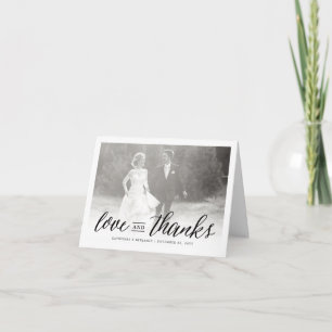 Liebe und danke Foto Hochzeit Dankeschön