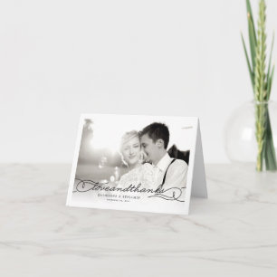 Liebe und danke Foto Hochzeit Dankeschön