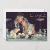 Liebe und danke Foto Wedding Vielen Dank (Vorderseite)