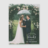 Liebe und danke Foto Wedding Vielen Dank Magnetkarte (Vorderseite)