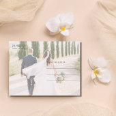 Liebe und danke Foto Wedding Vielen Dank Postkarte