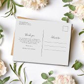 Liebe und danke Foto Wedding Vielen Dank Postkarte