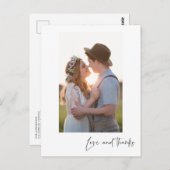 Liebe und Danke für das vertikale Foto Vielen Dank Postkarte (Vorne/Hinten)