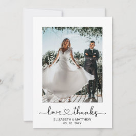 Liebe und Danke Heart Script 2 Foto Hochzeit