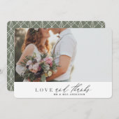 Liebe und danke Hochzeit danke Ihnen Karte (Vorne/Hinten)