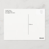 Liebe und danke Hochzeit danke Postkarte (Rückseite)