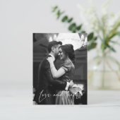 Liebe und danke Hochzeit Foto Vielen Dank Postcard Postkarte (Stehend Vorderseite)