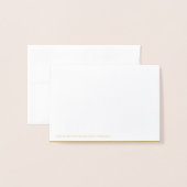 LIEBE und DANKE Hochzeit für echtes Gold | mit Fot Folienkarte (Rückseite mit Umschlag)