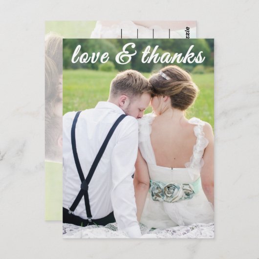 LIEBE UND DANKE POSTCARD POSTKARTE (Vorne/Hinten)