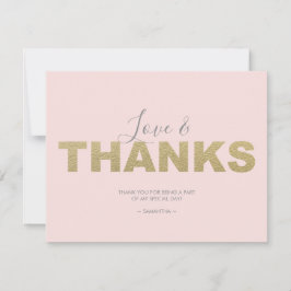 Liebe und Danke, X und O Vielen Dank Dankeskarte