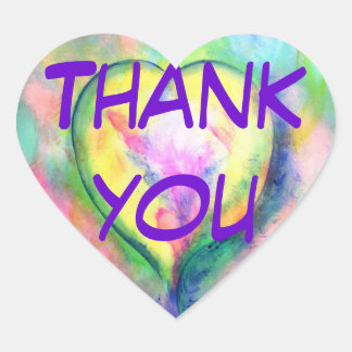 Liebe und Dankeschön-Aufkleber Herz-Aufkleber