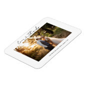 Liebe und Dankeschön-Heart-Foto Magnet (Linke Seite)