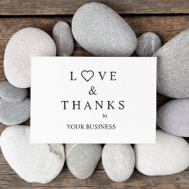 Liebe und Dankeschön - Herz für Unternehmen Gummistempel