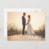 Liebe und Dankeschön Postkarte (Vorne/Hinten)