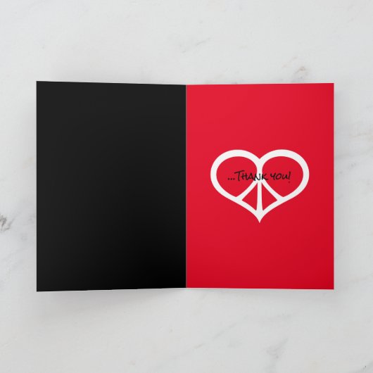 Liebe und dankeskarte (Innenseite)