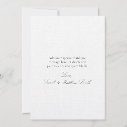 Liebe- und Dankkarten | Hochzeit Danke (Rückseite)