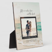 Liebe und das Beach Wedding Foto Fotoplatte (Seite)