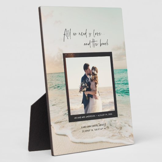 Liebe und das Beach Wedding Foto Fotoplatte (Seite)
