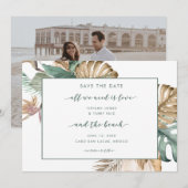 Liebe und das Foto Tropical von Beach Save the Dat Date (Vorne/Hinten)