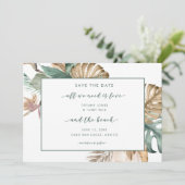 Liebe und das Foto Tropical von Beach Save the Dat Save The Date (Stehend Vorderseite)
