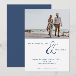 Liebe und der Strand Foto Strandhochzeit  Save The Date