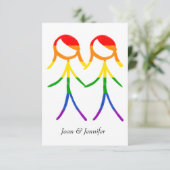 Liebe und Details Begleitkarte (Stehend Vorderseite)