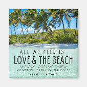 Liebe und die Beach-Hochzeit in Urlaubsort Rett Magnet (Vorne)
