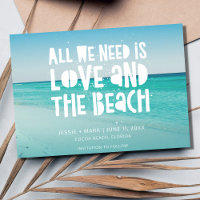 Liebe und die Beach Hochzeit in Urlaubsort