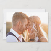 Liebe und die Beach Hochzeit in Urlaubsort Save The Date (Rückseite)