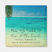 Liebe und die Hochzeit am Strand Magnet (Vorne)