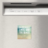 Liebe und die Strandhochzeit - Save the Date Magnet (In Situ (Geschirrspüler))