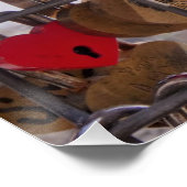 Liebe und Eiffelturm. Paris. Frankreich. Poste Poster (Ecke)