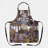 Liebe und Eiffelturm. Paris. Frankreich. Schürze (Vorderseite)