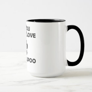 Liebe und ein Cockapoo Tasse